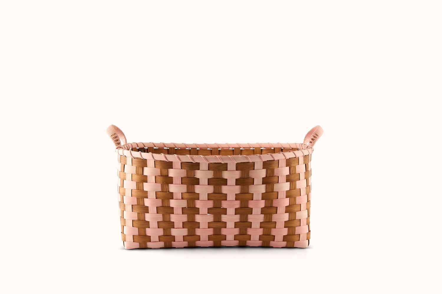 UNDERWATER WEAVING STUDIO BUTTERNUT/QUARTZ T-STRIPE BOUNTY BASKET