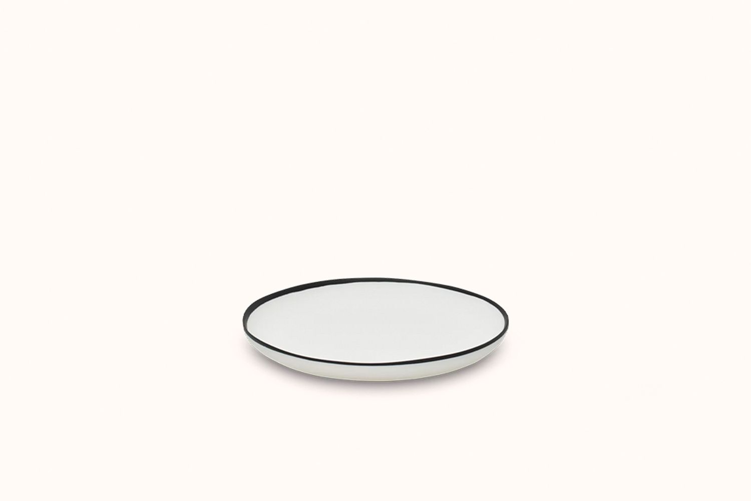 TF DESIGN LIGNE LARGE PLATE - WHITE/BLACK