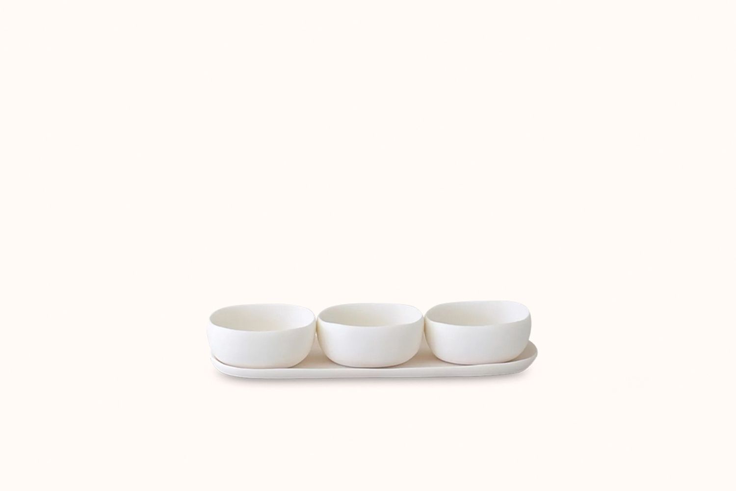 TF DESIGN CUADRADO SERVING BOWL TRIO BOWL - WHITE