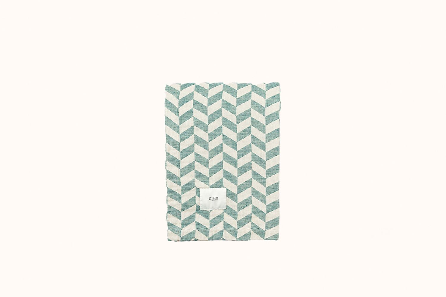 NIMU ROMA GREEN/OFF WHITE TORCELLO BEACH TOWEL