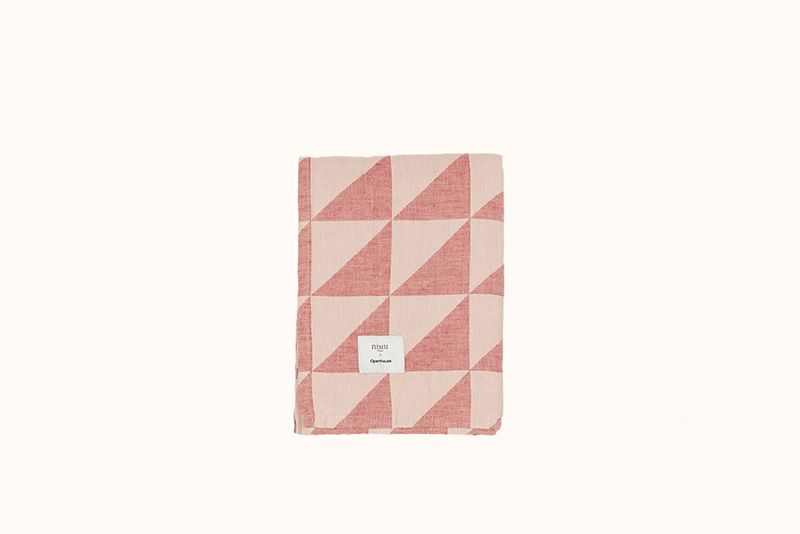 NIMU ROMA RED/OFF WHITE PUGLIA BEACH TOWEL