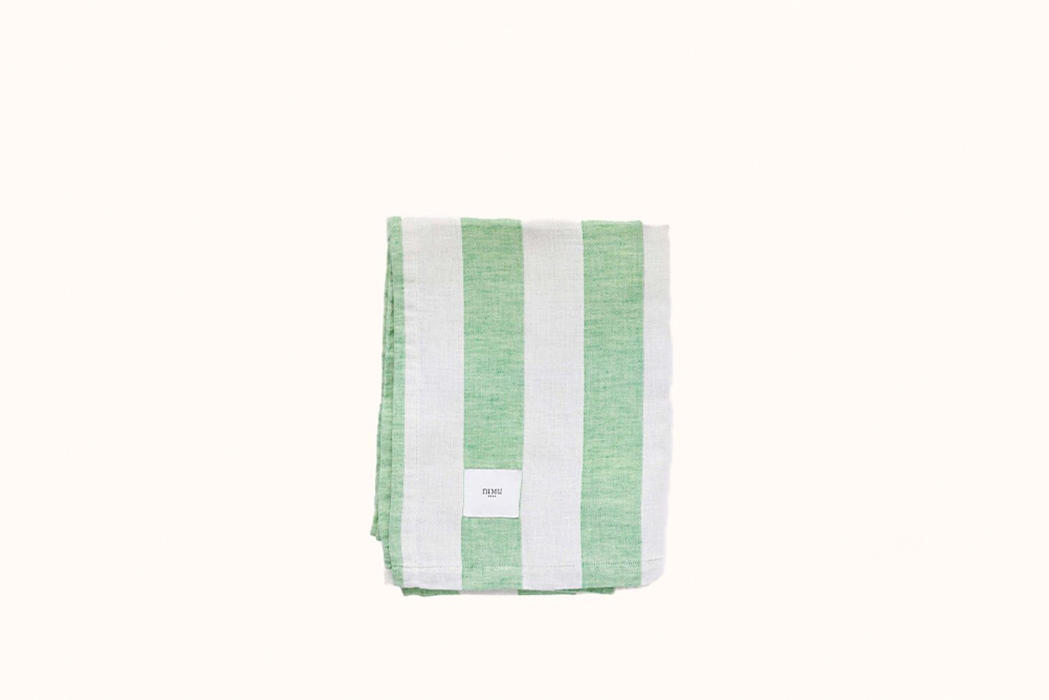 NIMU ROMA APPLE GREEN/WHITE PANTELLERIA BEACH TOWEL