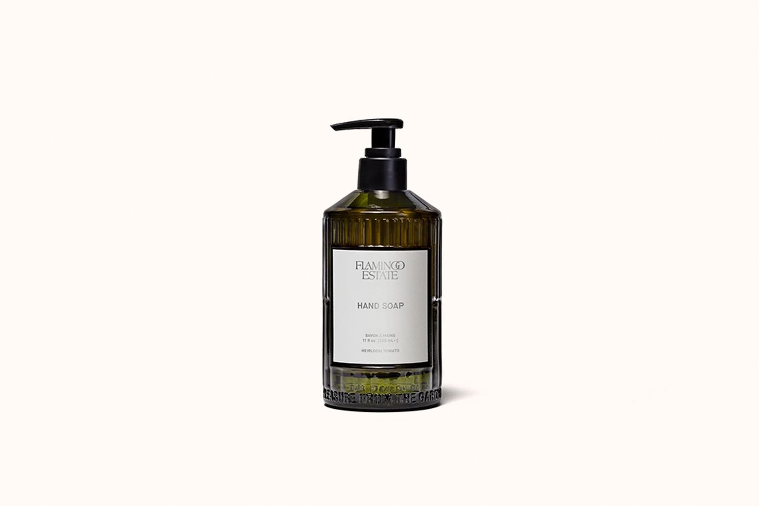FLAMINGO ESTATE HEIRLOOM TOMATO HAND SOAP IN GLASS BOTTLE