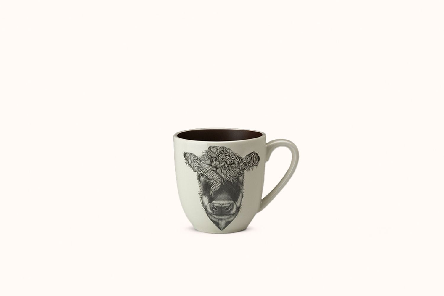 LAURA ZINDEL MUG - HEREFORD COW