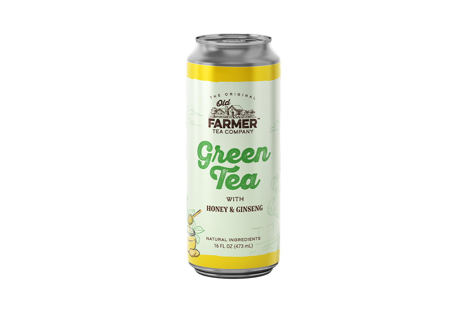 Green Tea with Honey and Ginseng 4-pack