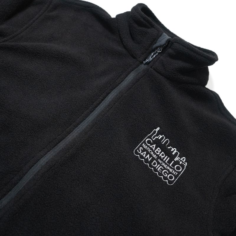 ZIP DOWN CNM EMBROIDERED FLEECE