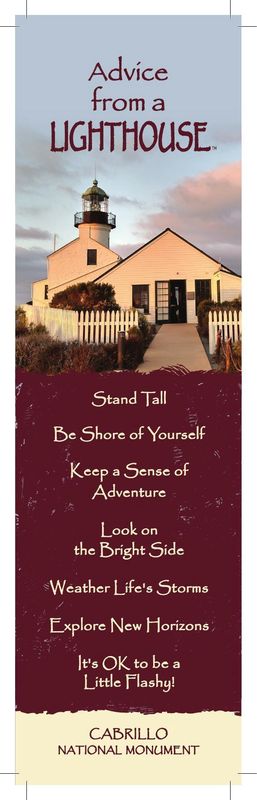 CABRILLO NATIONAL MONUMENT LIGHTHOUSE BOOKMARK