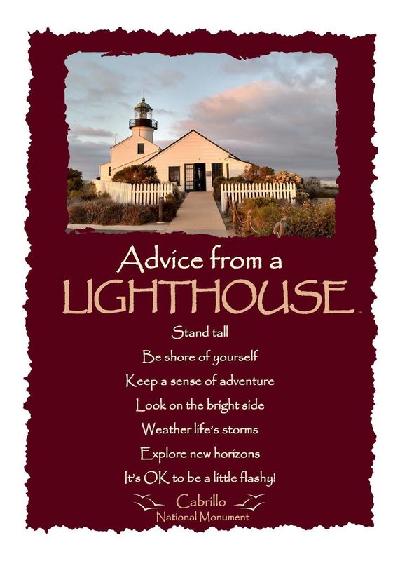 CABRILLO LIGHTHOUSE CUSTOM GREETING  CARD