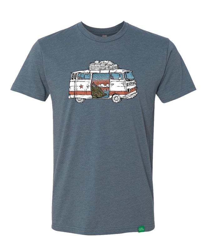CABRILLO ROAD TRIP T-SHIRT INDIGO