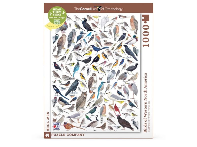 BIRDS OF WESTERN NORTH AMERICA 1000 PIECE PUZZLE