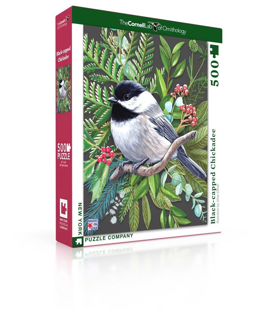 BLACK-CAPPED CHICKADEE 500 PC PUZZLE