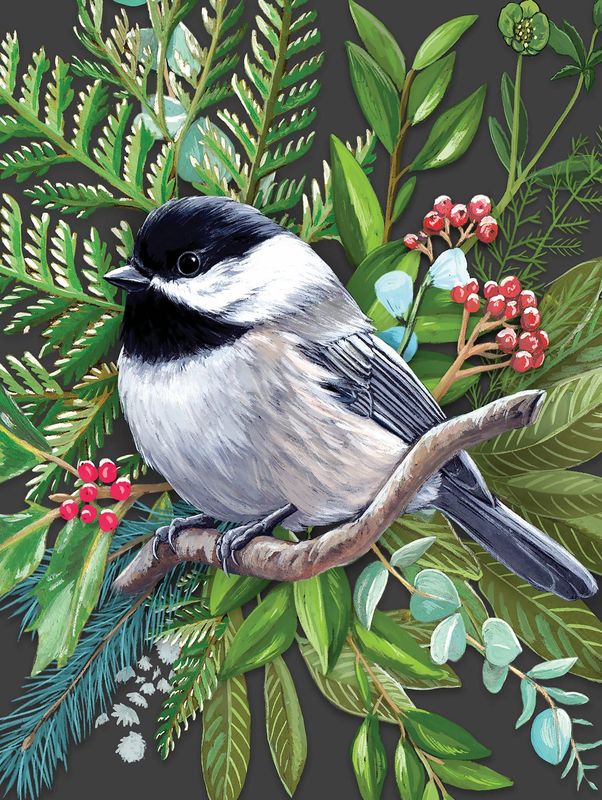 BLACK-CAPPED CHICKADEE 500 PC PUZZLE