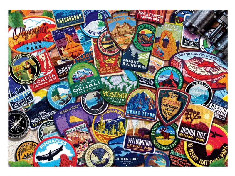 PATCHES OF THE NATIONAL PARKS 1000 PC PUZZLE