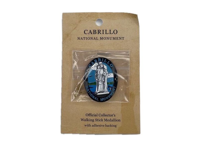 BLUE CNM STATUE HIKING MEDALLION