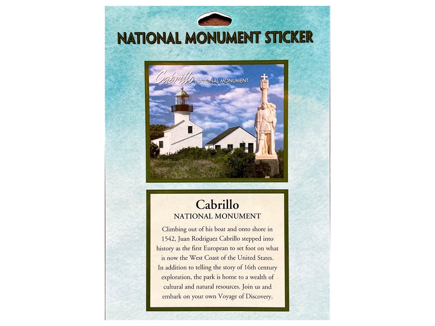 CABRILLO PASSPORT STICKER