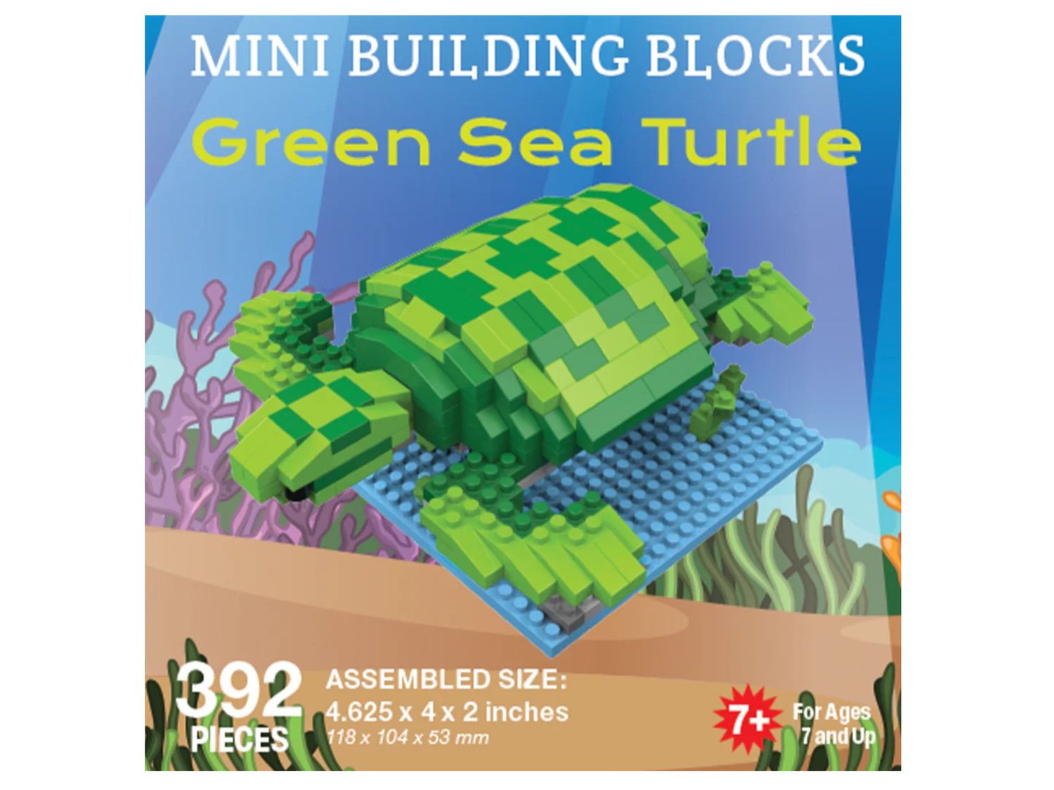 GREEN SEA TURTLE MINI BLOCK