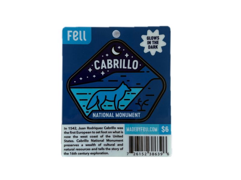 FOX GLOW IN THE DARK STICKER