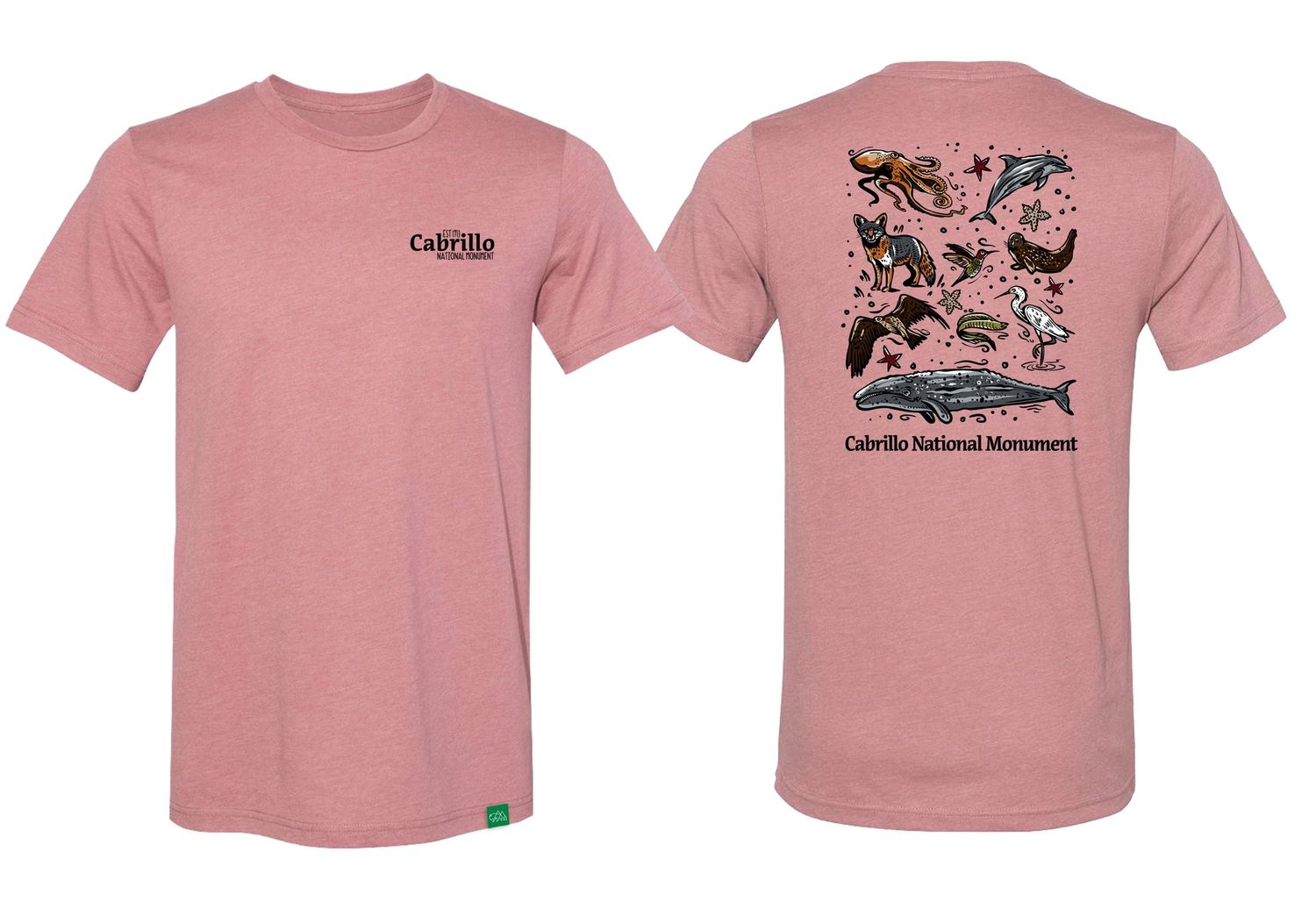 CABRILLO ANIMAL COLLAGE HEATHER MAUVE
