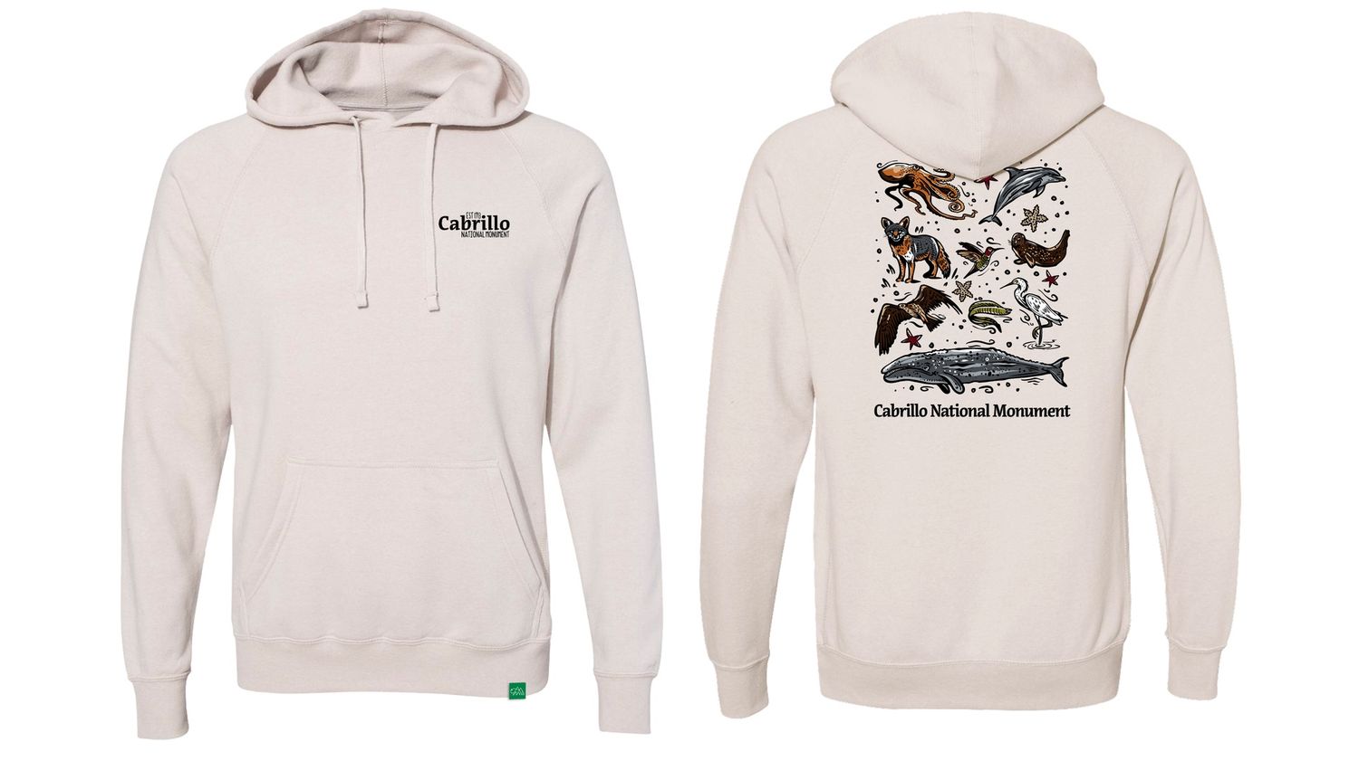 CABRILLO ANIMAL COLLAGE HOODIE