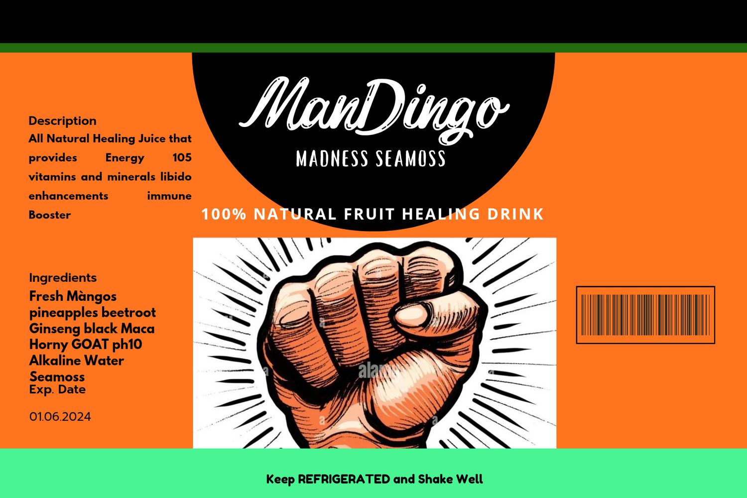 Mandingo Madness  Sea Moss juice