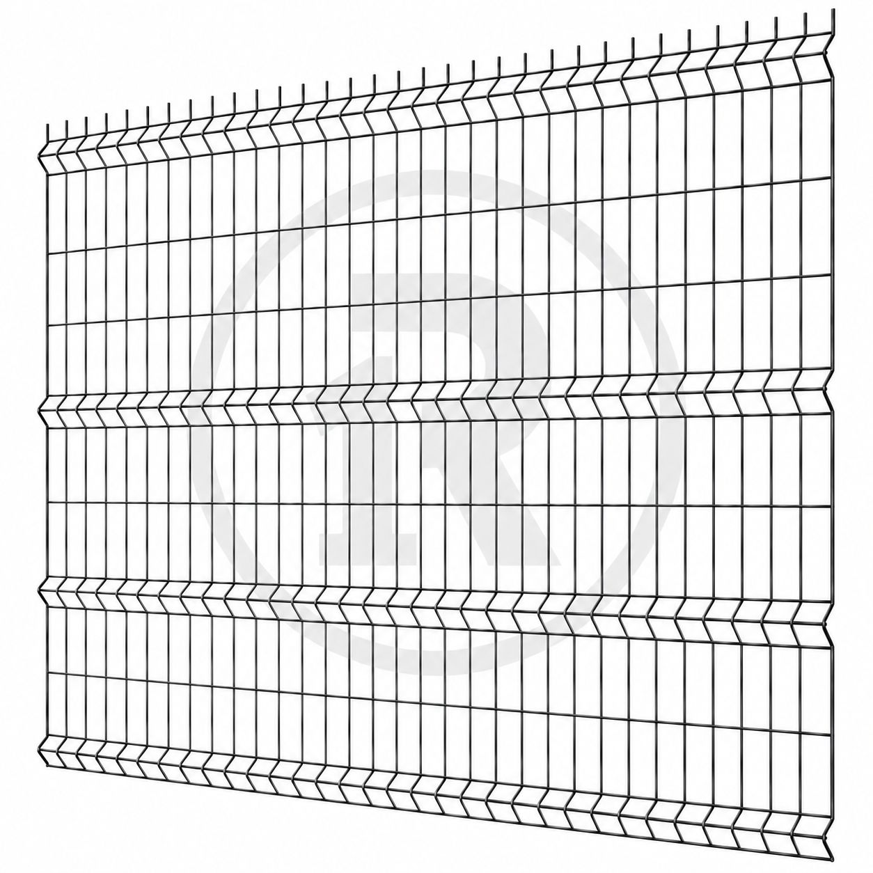 Residential Security Fence Panels, Colour: BLACK, Size: 98in Wide x 79in High x 4.5mm