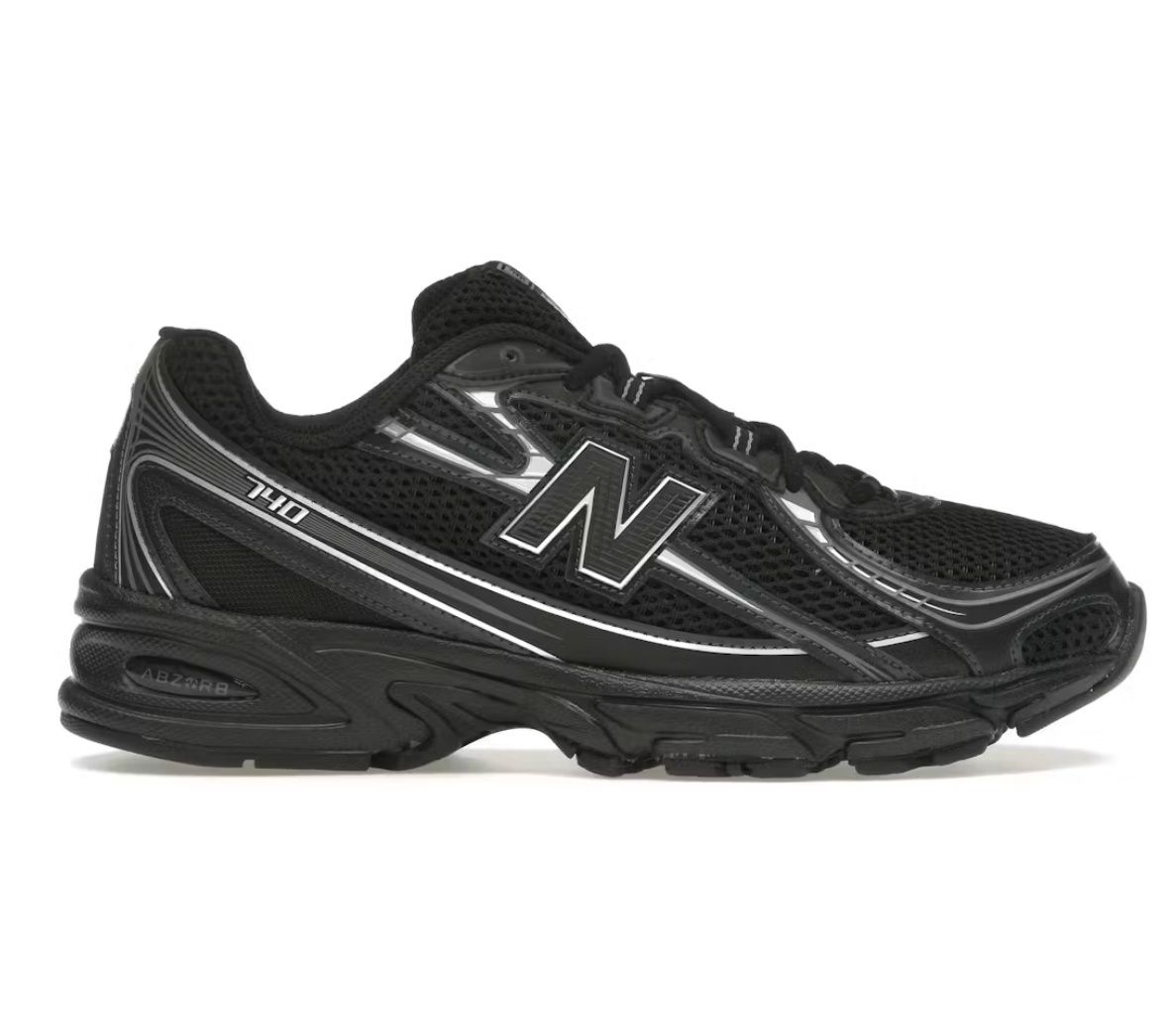 New Balance 740 Black Silver Metallic