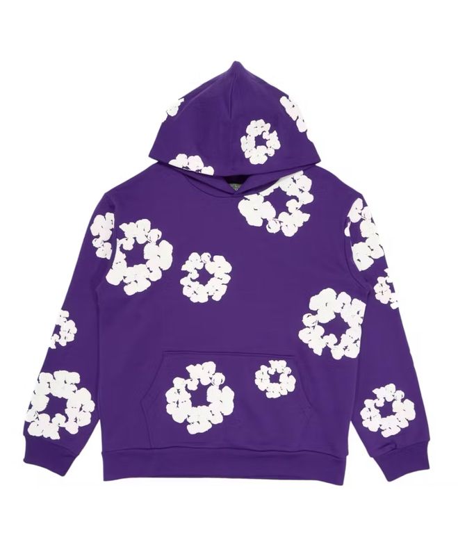 Denim Tears Cotton Wreath Hoodie Purple