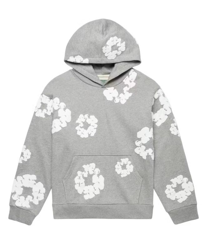 Denim Tears Grey Wreath Hoodie