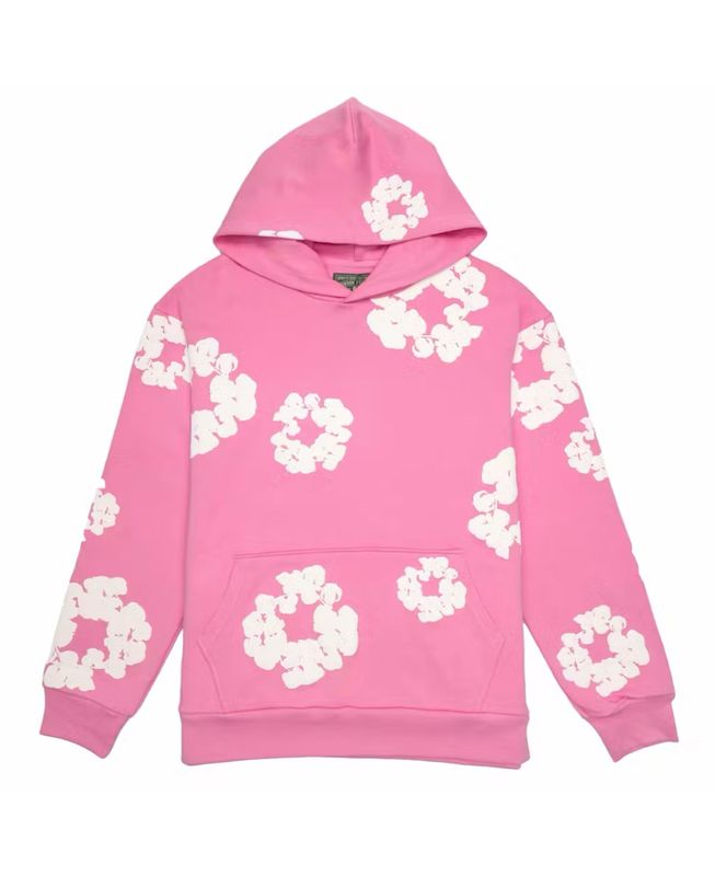Denim Tears Cotton Wreath Hoodie Pink