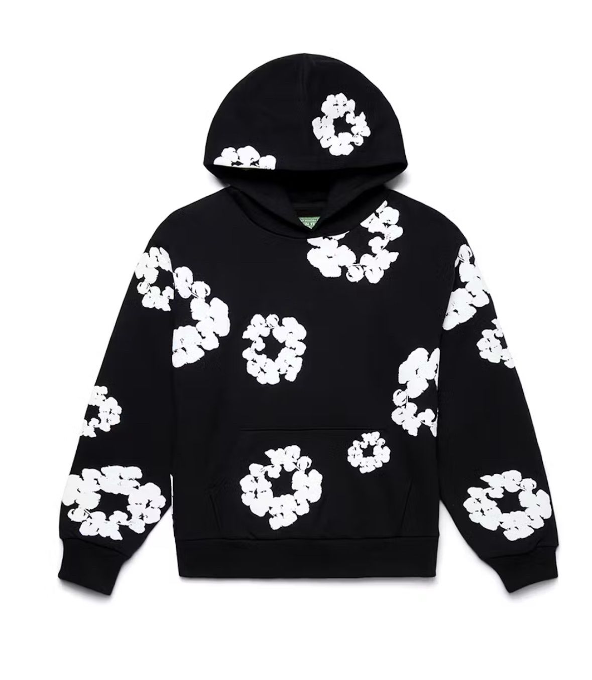 Denim Tears Black  Wreath Hoodie