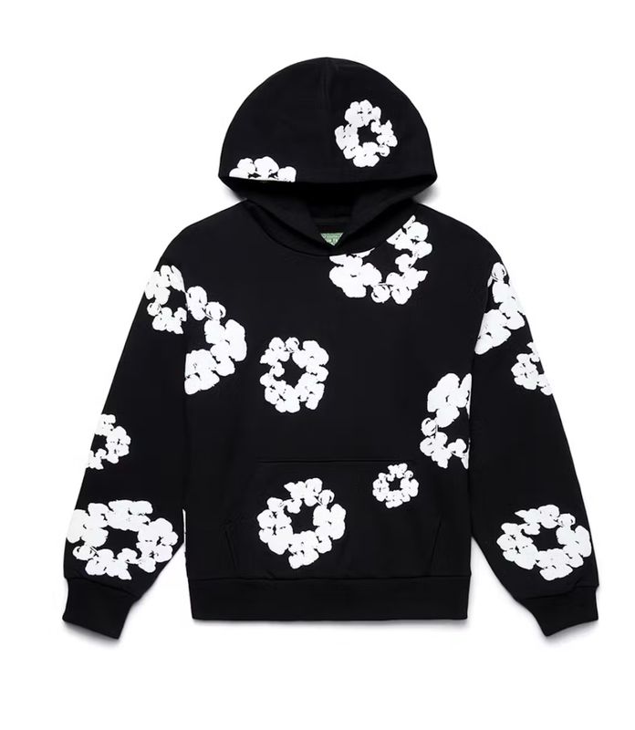 Denim Tears Black  Wreath Hoodie