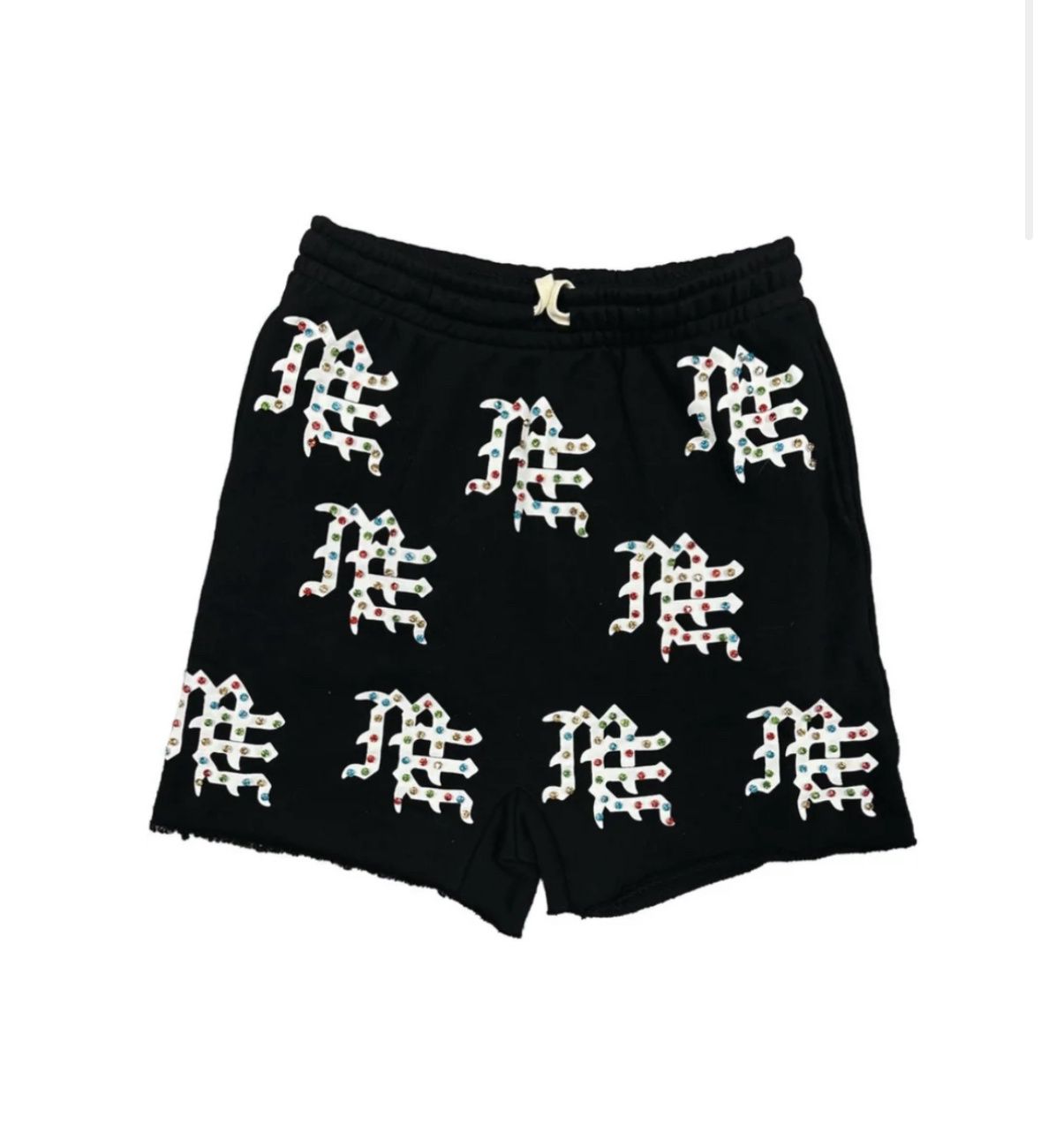 Mixed Emotion Black &quot;Me&quot; Logo Shorts