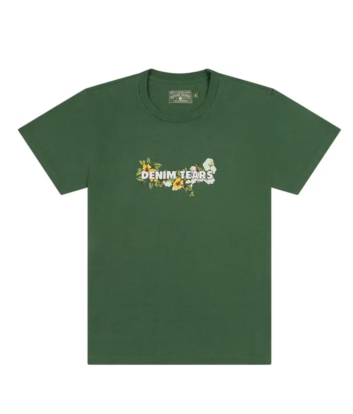 Denim Tears Green Flower Tee