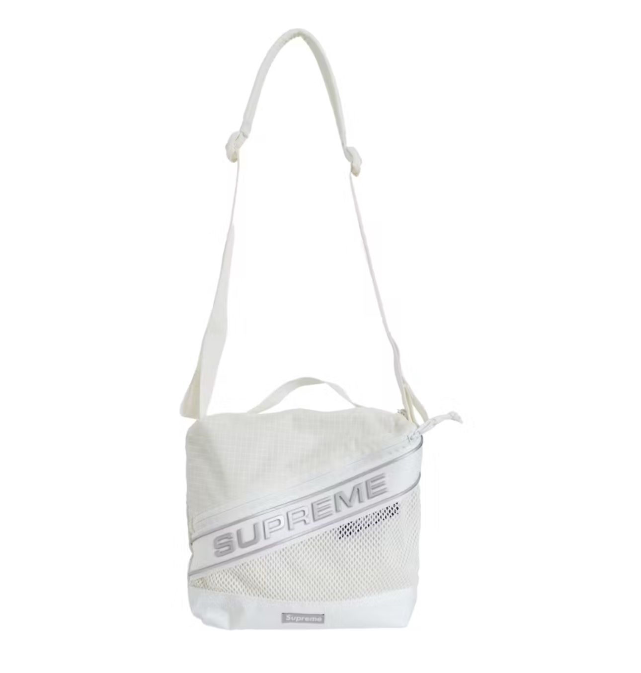 Supreme 3D  Logo Shoulder bag White