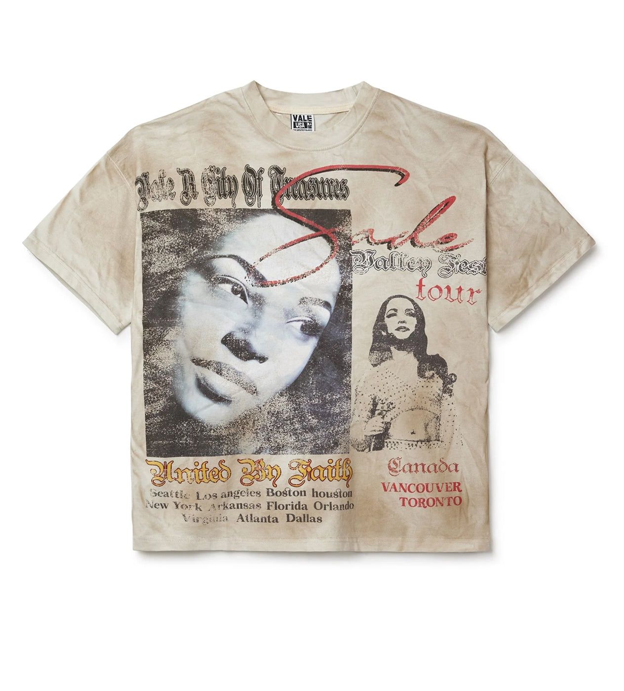 Vale Tour Sade Tour Cream Tee
