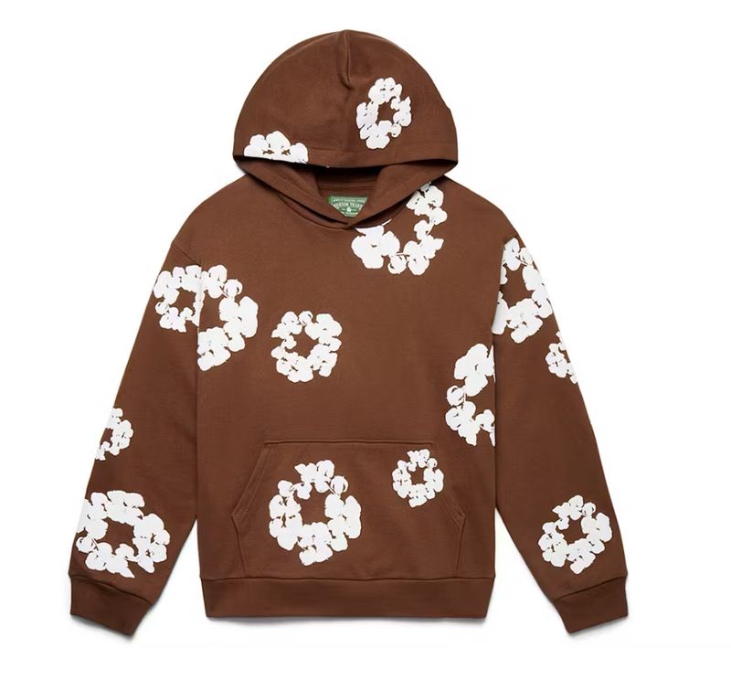 Denim Tears Cotton Wreathe Hoodie Brown