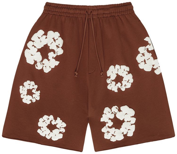 Denim Tears Cotton Wreath Shorts Brown