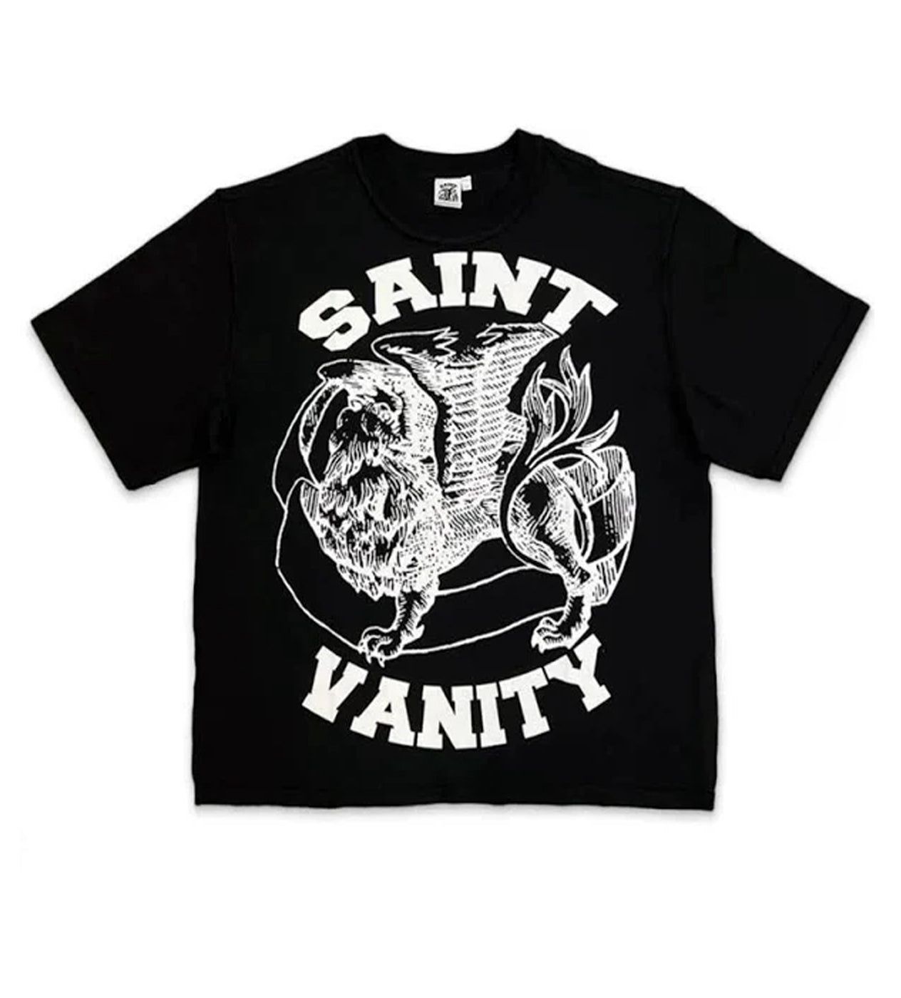 Saint Vanity Griffin Tee Black White Logo