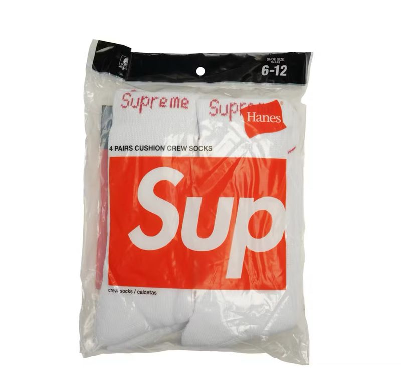 Supreme Socks White