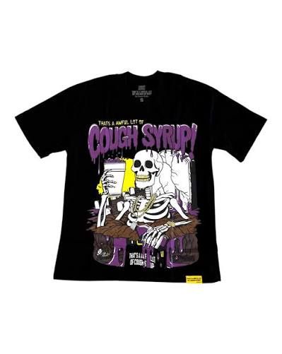 Thats A Awful Lot Of Cough Syrup Skeleton Tee
