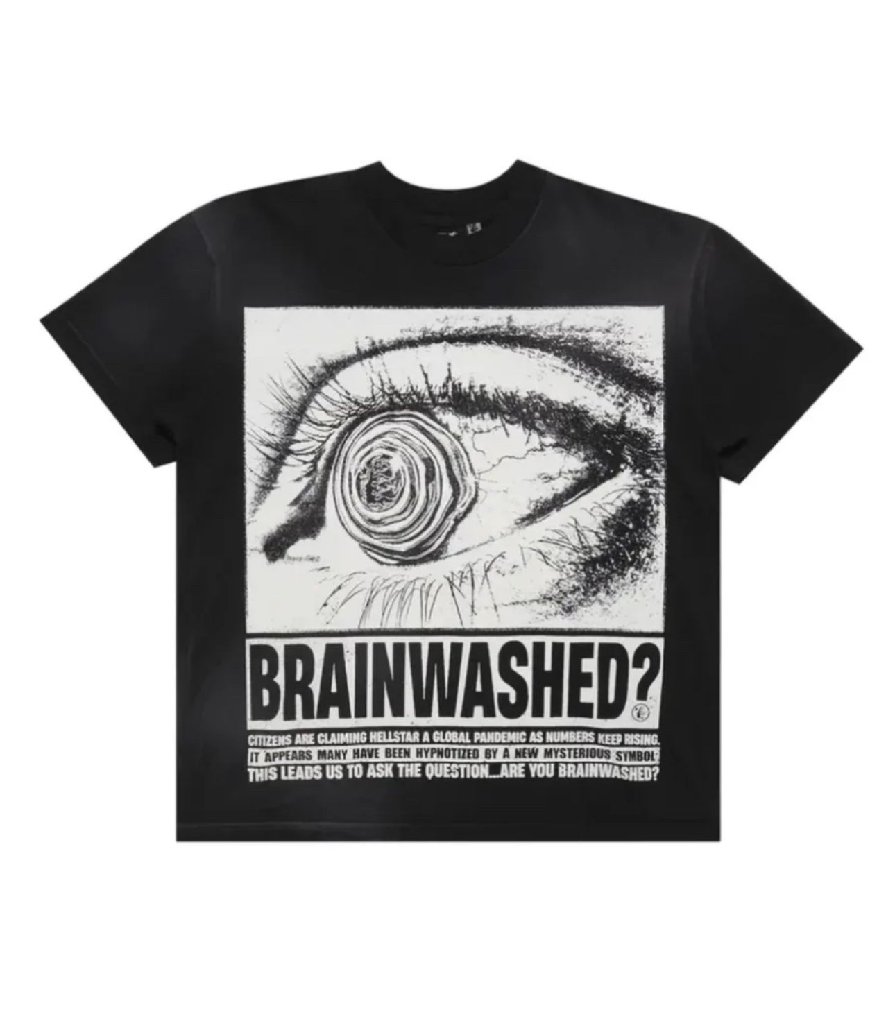 Hellstar Eyeball Brainwashed Black T-Shirt