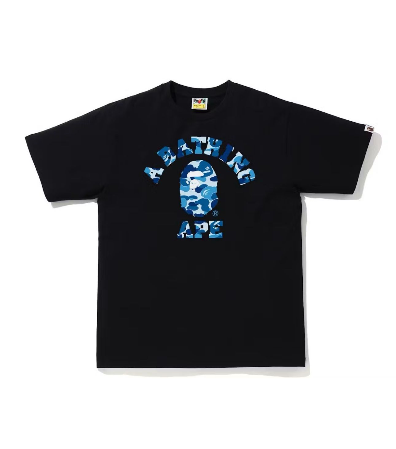 BAPE ABC Camo College Tee Blue
