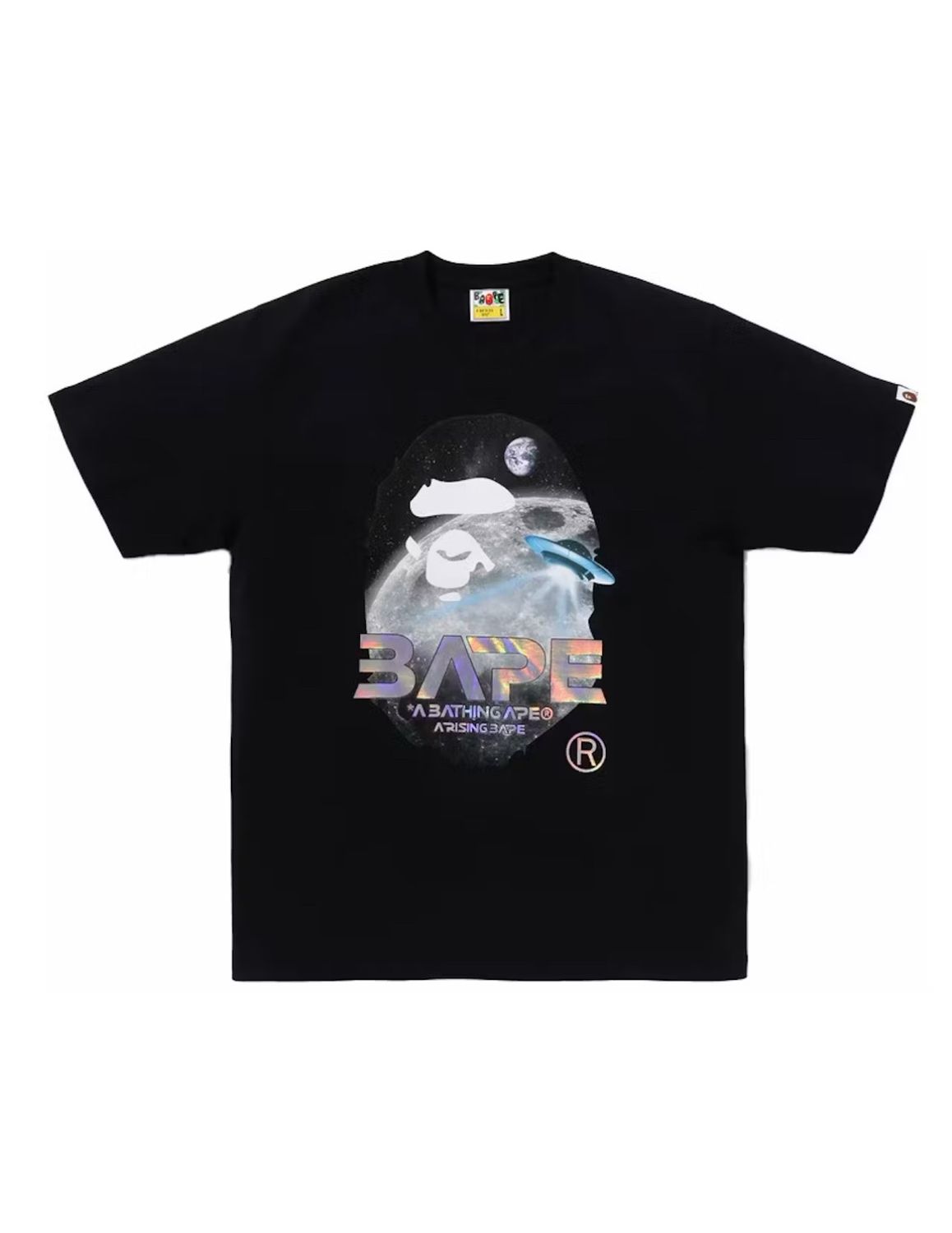 BAPE Moon Photo Ape Head Tee Black