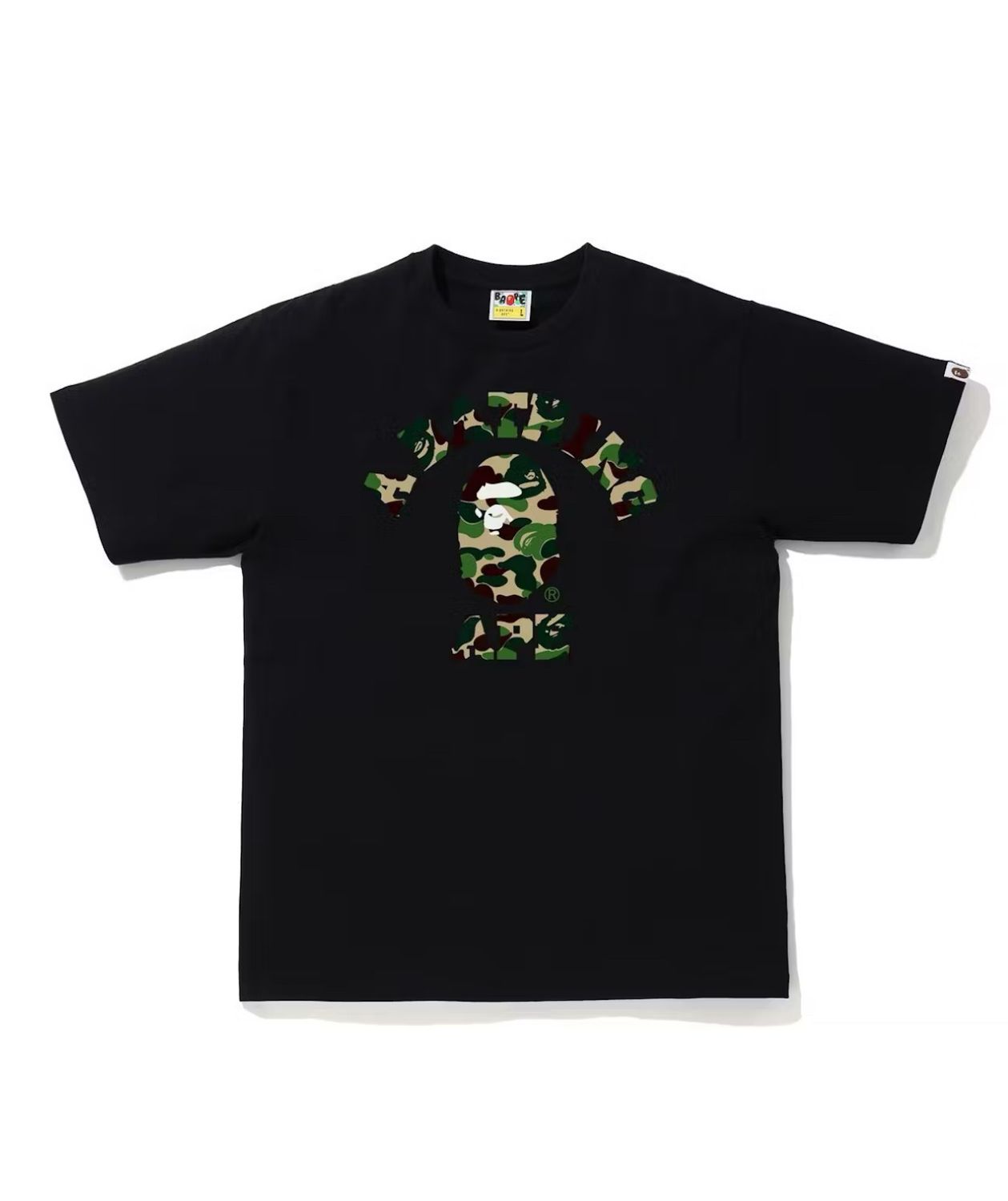 BAPE ABC Camo College Tee Black
