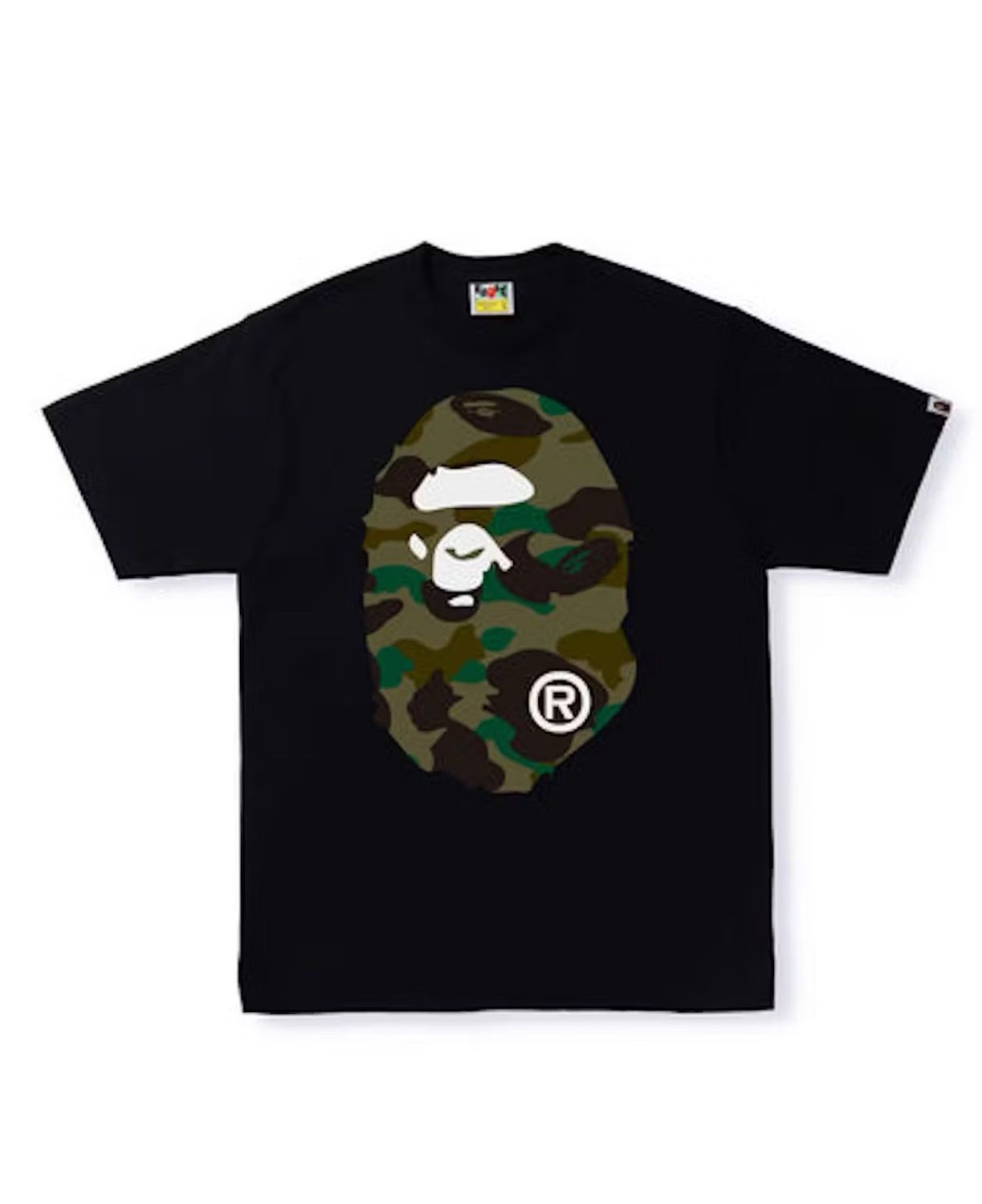 Bape Camo Big Ape Head Tee Dark Green/Black