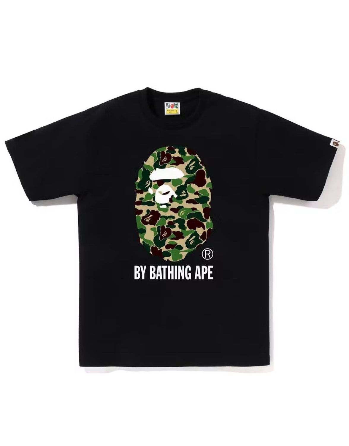 BAPE ABC Camo Big Ape Head Tee Black/Green