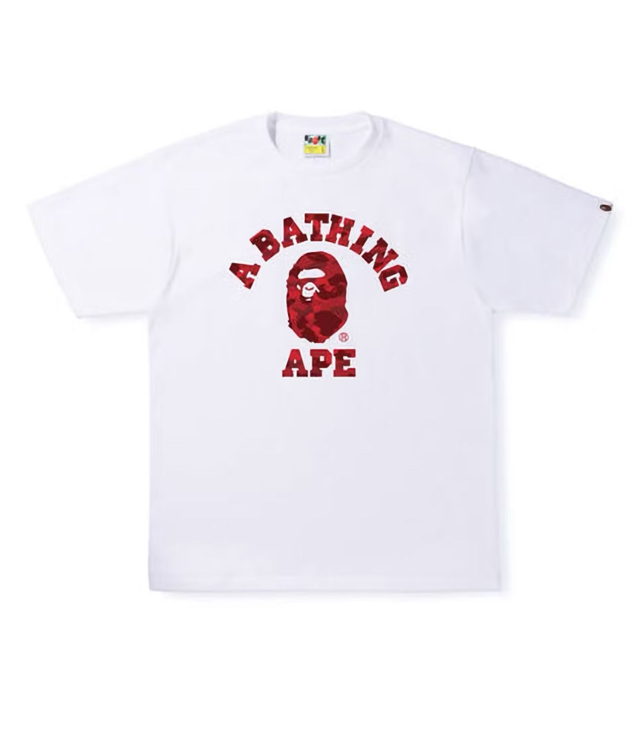 BAPE Camo College Tee White/Red