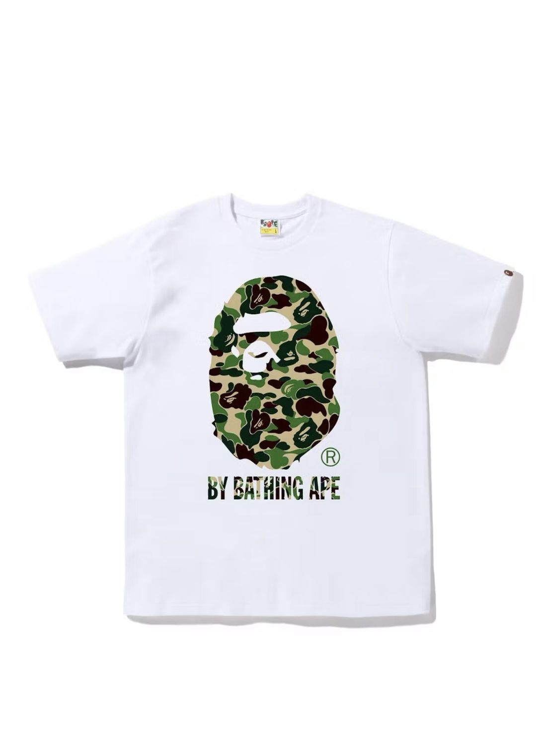 BAPE ABC Camo Big Ape Tee Light Green/White