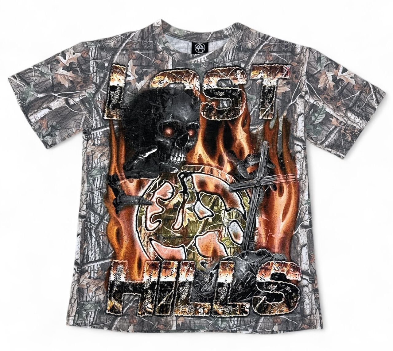 Lost Hills Burn Em All Camo Tee