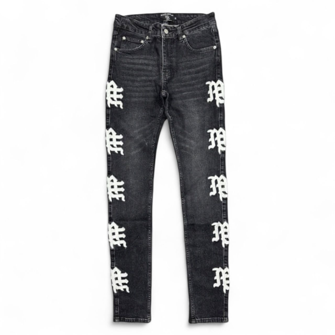 Mixed Emotion Monogram Denim Black Wash